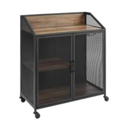 Urban Industrial Metal Mesh Bar Cart With Wheels - Saracina Home 16 Urban Industrial Metal Mesh Bar Cart With Wheels - Saracina Home -Saracina Home Deals Store GUEST dd4aab33 4fa7 46d9 8da8 70a2ef5a06d8