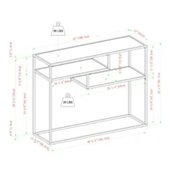 Modern 3 Tier Console Table - Saracina Home -Saracina Home Deals Store GUEST e13160e5 c284 4fee a792 c118b6d69f99
