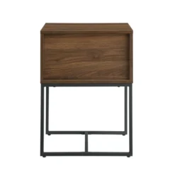 Visconti Boho Slat Pull Down Door Side Table Dark Walnut - Saracina Home -Saracina Home Deals Store GUEST e1729eeb 7a65 4636 908a cabd379b7535