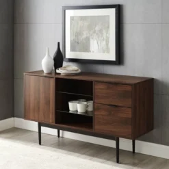 Timothy Modern Lifted Triple Storage Sideboard Dark Walnut - Saracina Home 6 Timothy Modern Lifted Triple Storage Sideboard Dark Walnut - Saracina Home -Saracina Home Deals Store GUEST e4e0c502 8dfa 4daf bdd7 3726f1f0be20