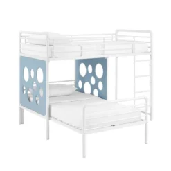 Twin Modern Cut-Out L-Shaped Metal Bunk Bed - Saracina Home -Saracina Home Deals Store GUEST e5b6d37d bb29 4c03 8154 e0b12e31cd74