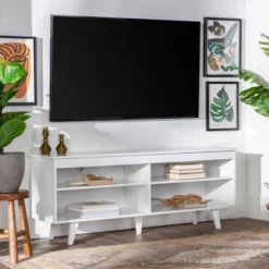 Modern Contemporary Simple Wood Storage Console TV Stand For TVs Up To 65" - Saracina Home 29 Modern Contemporary Simple Wood Storage Console TV Stand For TVs Up To 65" - Saracina Home -Saracina Home Deals Store GUEST e6a9604e cd69 4537 bc27 89abb8b17d09