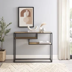 Modern 3 Tier Console Table - Saracina Home -Saracina Home Deals Store GUEST e94efcaf a1dd 465e acda 98a8ff13389a