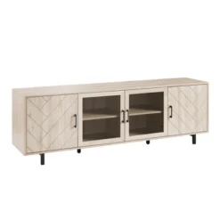 Vik Modern Boho 4 Door Herringbone TV Stand For TVs Up To 80" - Saracina Home -Saracina Home Deals Store GUEST ed5d16ce 4150 442b 90cb a64eda002eff