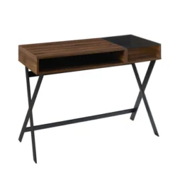 Modern Mixed Material Open Storage Computer Desk - Saracina Home -Saracina Home Deals Store GUEST f0feb8f6 a1b0 410c 9392 29f7798db36f