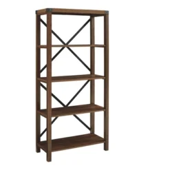 64" Sophie Industrial X Frame Bookshelf - Saracina Home -Saracina Home Deals Store GUEST f1ba2535 9513 4eec a003 6eb7a4bfa83c