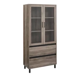 68" Glass Door Storage Hutch With Drawers - Saracina Home -Saracina Home Deals Store GUEST f1ca720d a16e 41c1 a6a7 412e92f18168