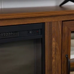 Tasi Transitional Farmhouse Glass Window Pane Door With Electric Fireplace TV Stand For TVs Up To 80" - Saracina Home -Saracina Home Deals Store GUEST f2bf4640 59b6 4e64 993e ea372d489959