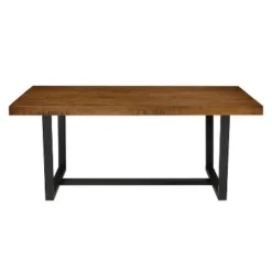 72" Modern Farmhouse Solid Wood Distressed Plank Top Dining Table - Saracina Home -Saracina Home Deals Store GUEST f3b45370 7ce8 40ee bb88 d712021abaa9