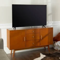 Mid-Century Modern Wood Console TV Stand For TVs Up To 65" - Saracina Home -Saracina Home Deals Store GUEST f4776153 9248 4743 8fa8 bef9a1fa29c7