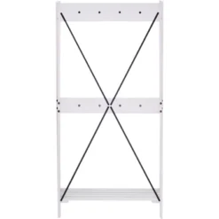 68" Solid Wood X Back Angled Hall Tree White Wash - Saracina Home 19 68" Solid Wood X Back Angled Hall Tree White Wash - Saracina Home -Saracina Home Deals Store GUEST f4c3d1cc 6437 47e5 8991 237afb08aaf8