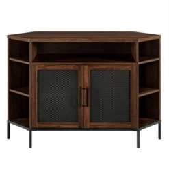 Corner TV Stand For TVs Up To 55" With Metal Mesh Doors - Saracina Home -Saracina Home Deals Store GUEST f4faf399 0f05 45de 8efd d07e325dc3b8