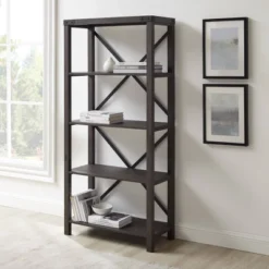 64" Sophie Industrial X Frame Bookshelf - Saracina Home -Saracina Home Deals Store GUEST f908d7b3 661c 46ae ab56 a80cf992563d