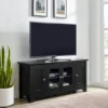 Closed Storage Wood TV Stand Console For TVs Up To 55" - Saracina Home