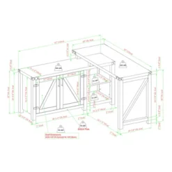 Farmhouse Rustic L Shaped Desk With Storage - Saracina Home 31 Farmhouse Rustic L Shaped Desk With Storage - Saracina Home -Saracina Home Deals Store GUEST fa005513 b6d6 42aa a114 0fa1d28fdef4