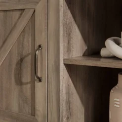 Modern Industrial Barn Door TV Stand For TVs Up To 80" - Saracina Home -Saracina Home Deals Store GUEST faeb93ef f703 451f bc96 3321edc5a653