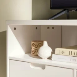 Cara Mid-Century Modern 3 Drawer Corner TV Stand For TVs Up To 58" - Saracina Home -Saracina Home Deals Store GUEST fb957360 40de 4089 a8ee 5e1e6d667985