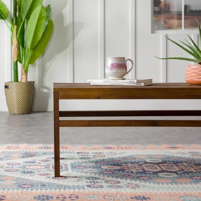 Outdoor Acacia Wood Slatted Coffee Table - Saracina Home 10 Outdoor Acacia Wood Slatted Coffee Table - Saracina Home - Image 10