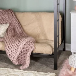 Twin Over Futon Analise Metal Bunk Bed Black - Saracina Home -Saracina Home Deals Store GUEST ffe84cd1 2ca5 49b4 b5d9 a86751b3e5fc